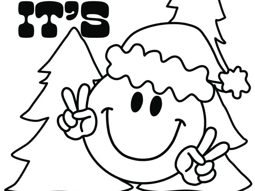 6 GROOVY Christmas Coloring Pages Etsy