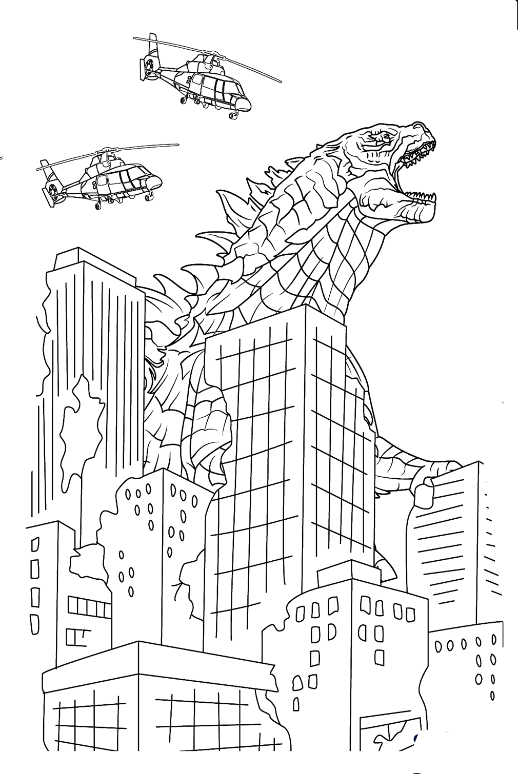 60 Godzilla Coloring Pages Free Printable PDF Online Coloring