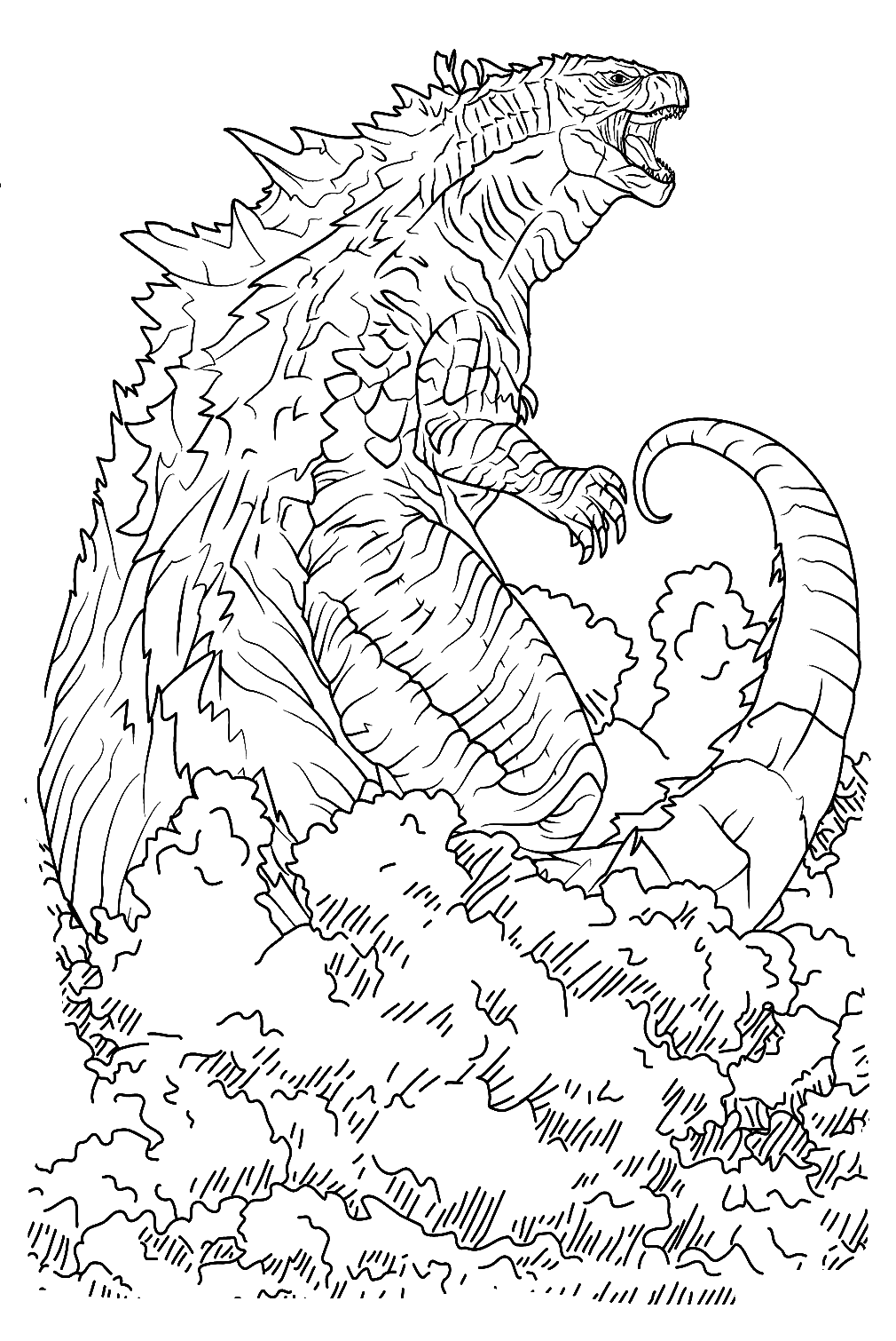 60 Godzilla Coloring Pages Free Printable PDF Online Coloring