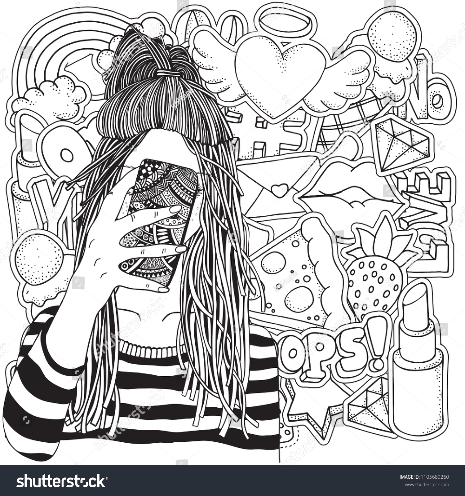 61 Teens On Tumblr Stock Vectors And Vector Art Shutterstock