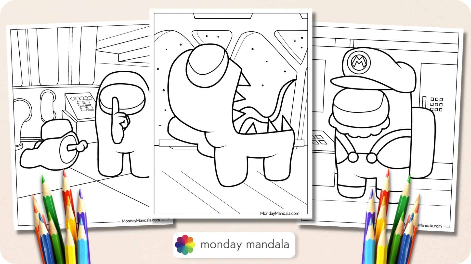 65 Among Us Coloring Pages Free PDF Printables 