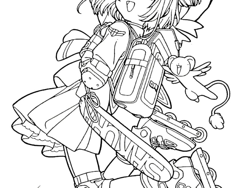 65 Cardcaptor Sakura Printable Coloring Pages Magical Power Girl Cute Kawaii Japanese Anime PDF Instant Manga Art Download Etsy