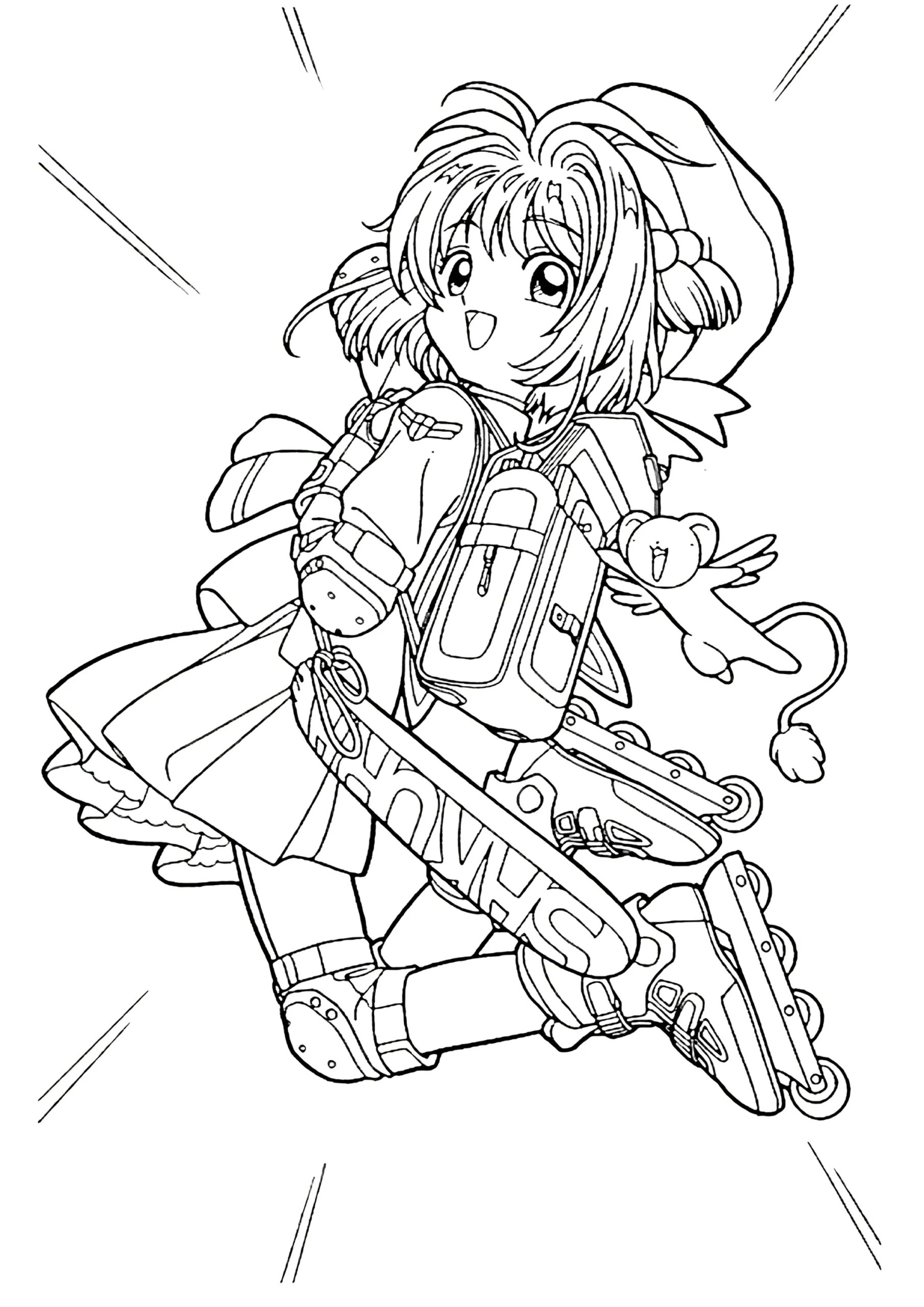 65 Cardcaptor Sakura Printable Coloring Pages Magical Power Girl Cute Kawaii Japanese Anime PDF Instant Manga Art Download Etsy