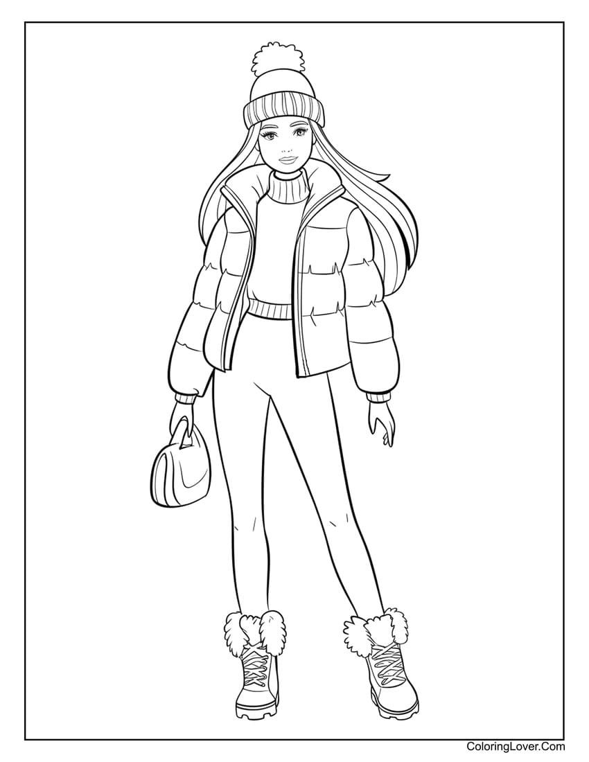 66 Barbie Coloring Pages Free Printables For Girls 