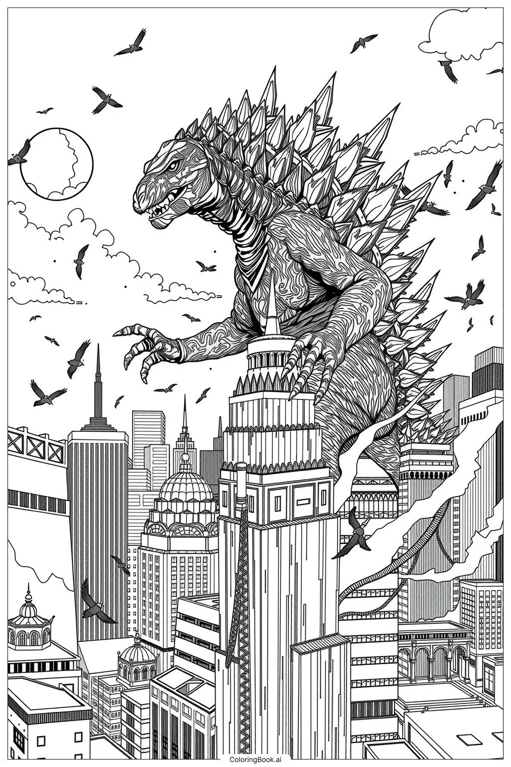 67 Godzilla Coloring Pages Free PDF PNG Printables 