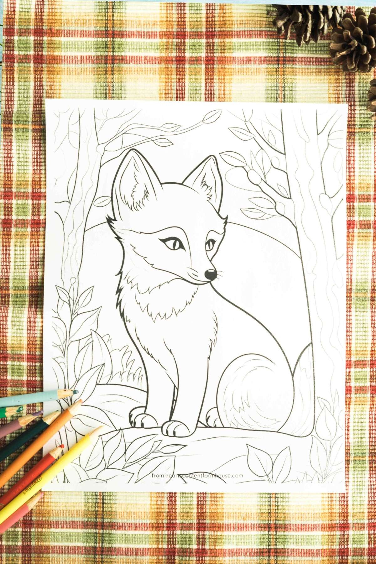 7 Gorgeous And Free Fox Coloring Pages For All Ages