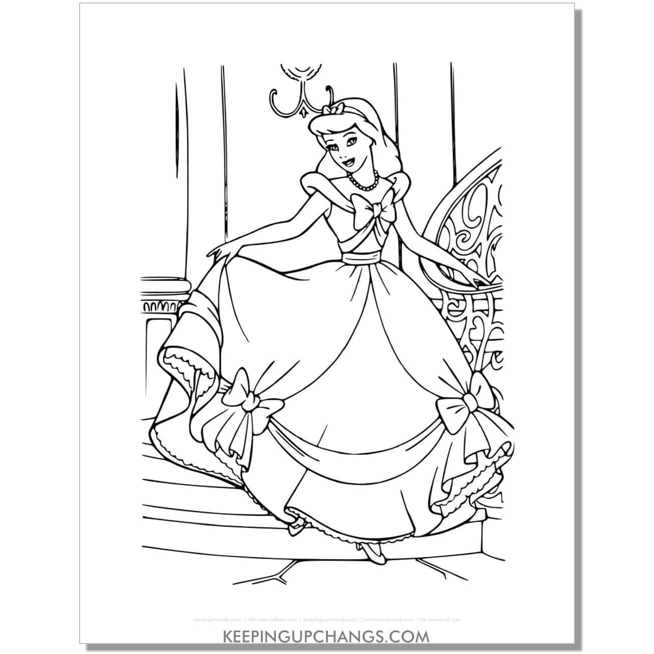 75 Free Cinderella Coloring Pages Sheets POPULAR Printables 