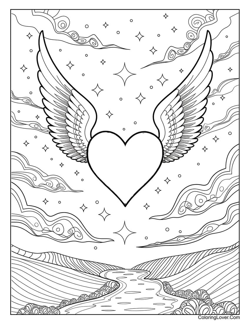 80 Heart Coloring Pages Free Printables For All Ages 