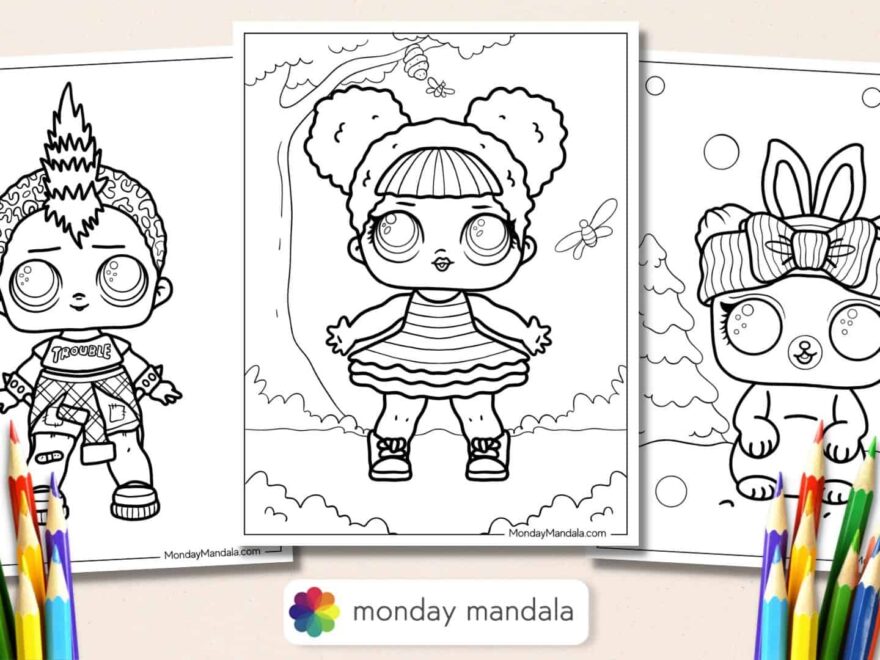 80 LOL Surprise Coloring Pages Free PDF Printables