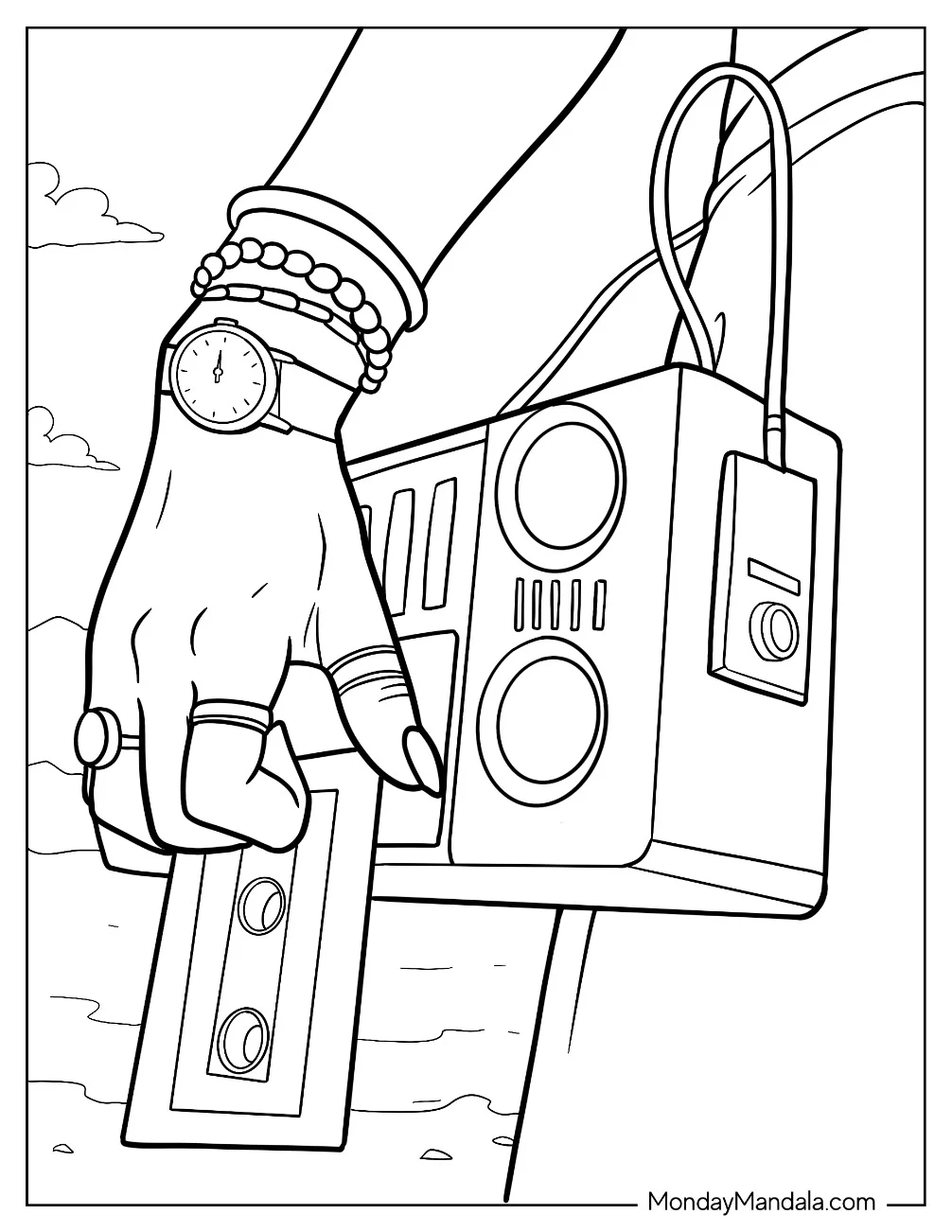 80 s Coloring Pages Free PDF Printables 