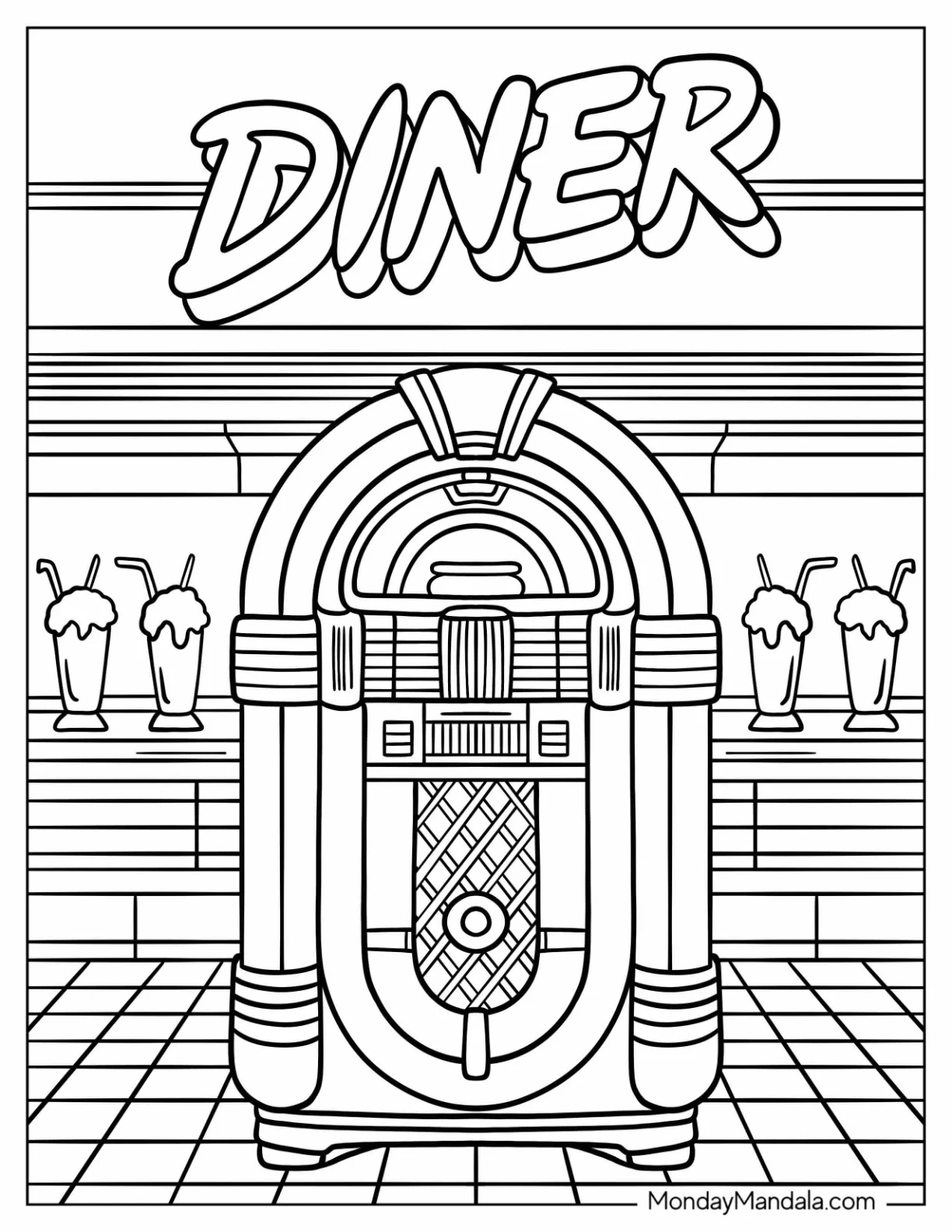 80 s Coloring Pages Free PDF Printables 