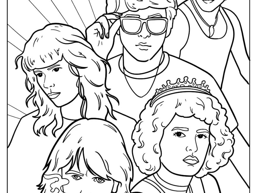80 s Coloring Pages Free PDF Printables