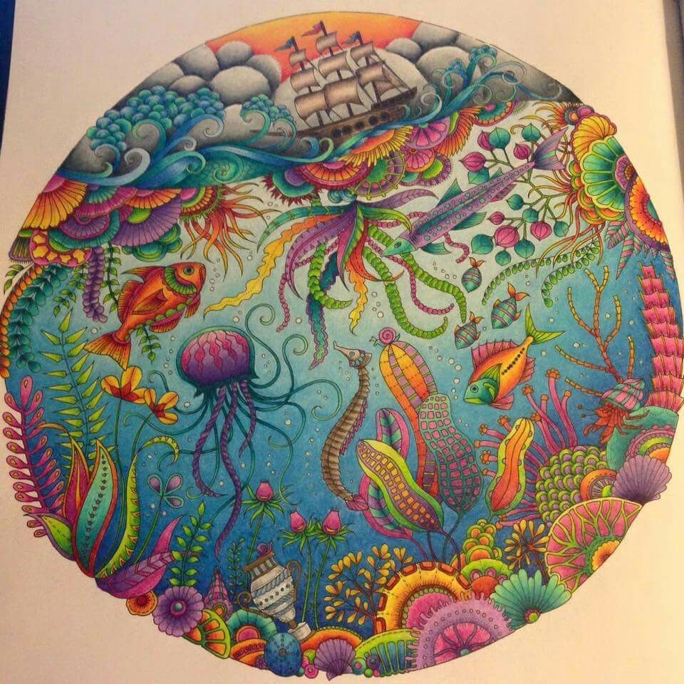9 Lost Ocean Colouring Book Ideas Lost Ocean Coloring Book Lost Ocean Johanna Basford Coloring Book