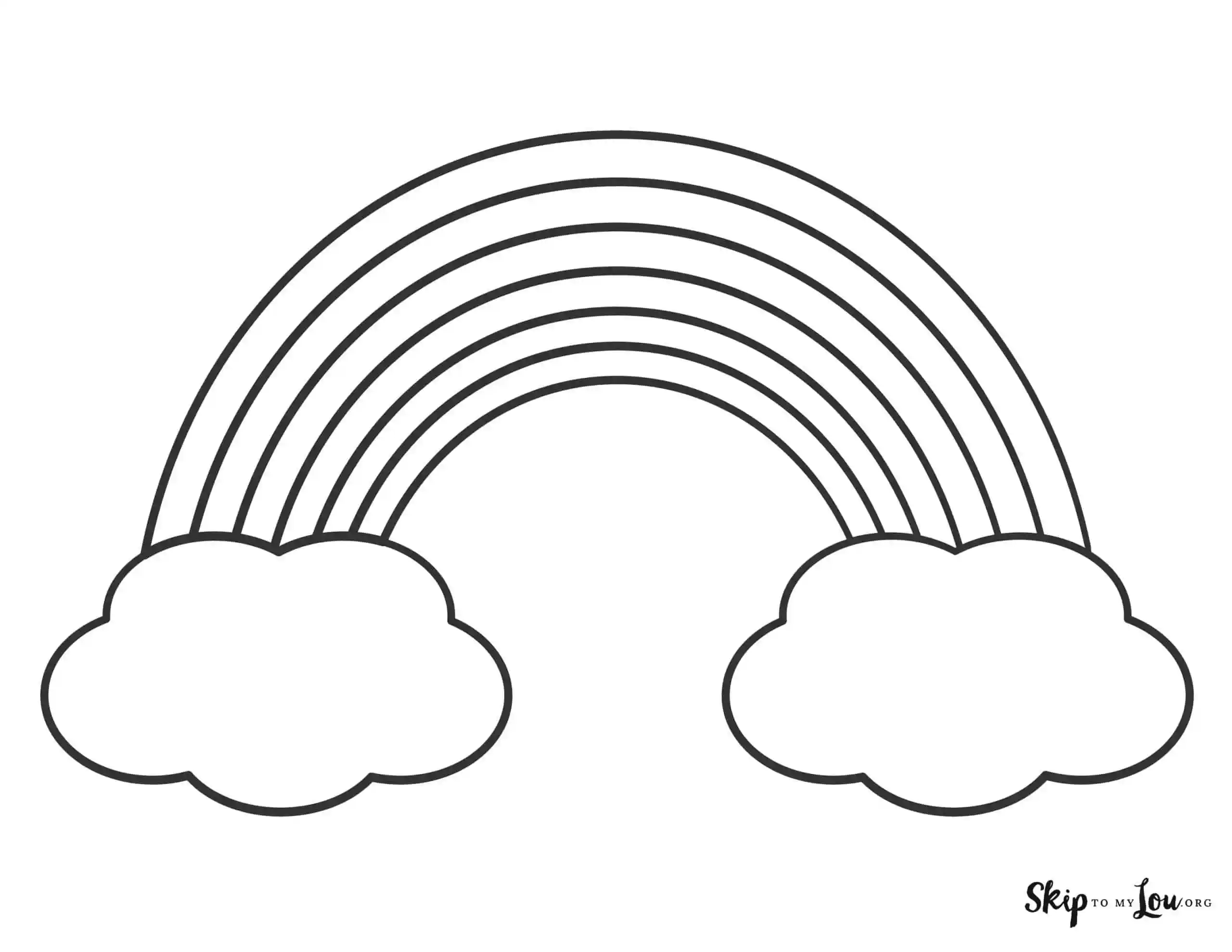 9 Radical Rainbow Coloring Pages Skip To My Lou