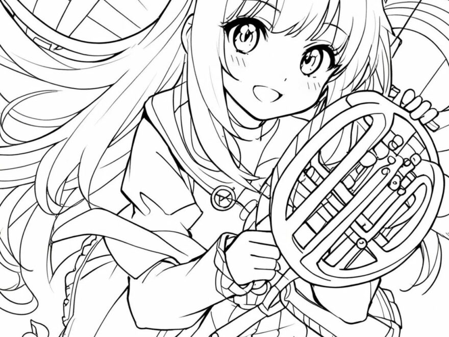 90 Anime Girl Coloring Pages Adult And Kid Coloring Pages Zen Art Therapy On The Go Printable Digital Instant Download PDF Etsy