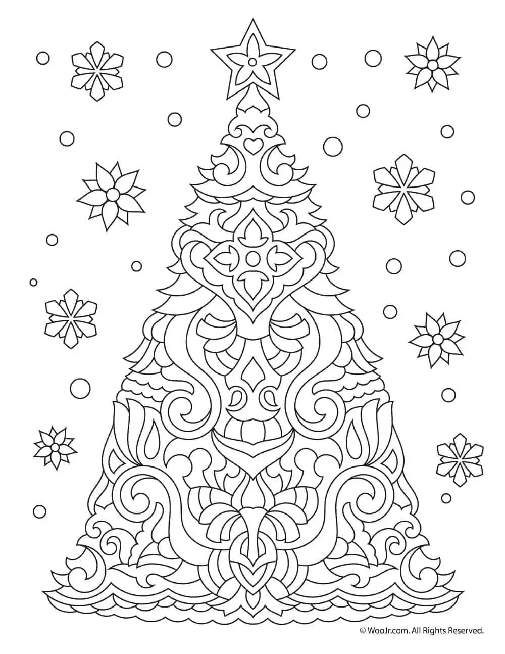 Adult Xmas Coloring Pages