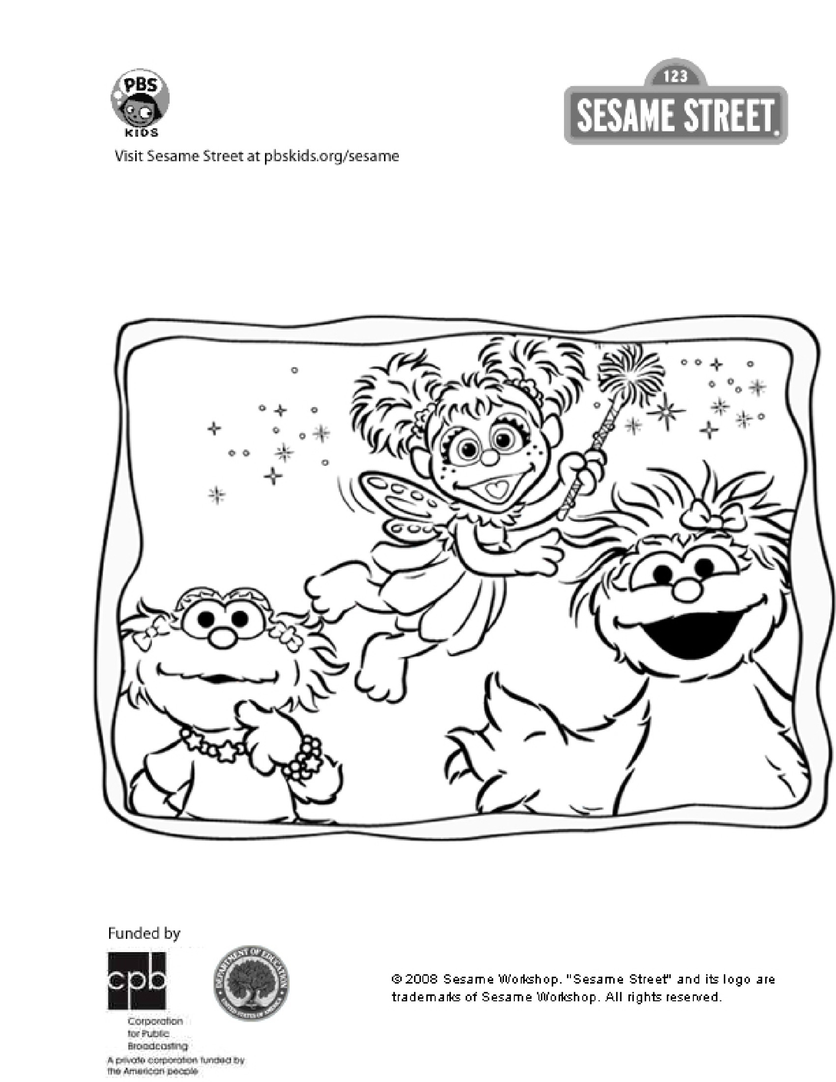 Abby Zoe And Rosita Coloring Page Kids PBS KIDS For Parents