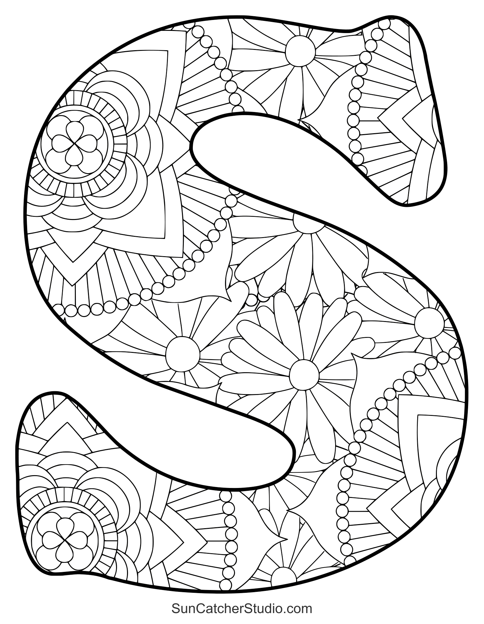 ABC Coloring Pages Free Alphabet Letter Colouring Sheets Free Printables Monograms Design Tools Patterns DIY Projects