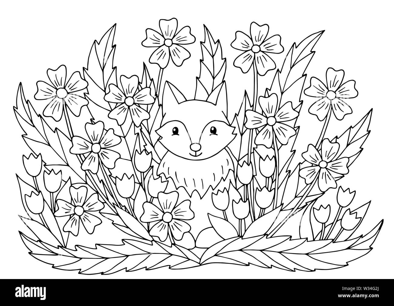 Summer Abstract Coloring Pages