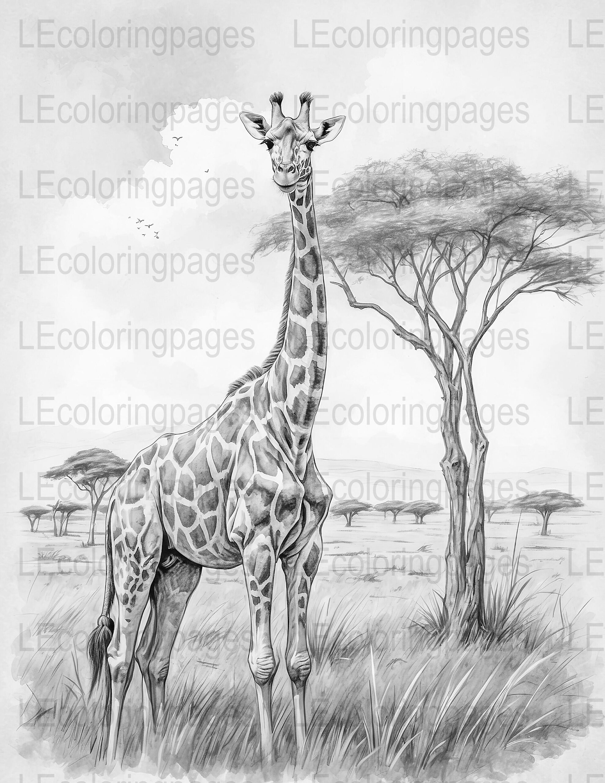 Adult Coloring Page Giraffe Grayscale Digital Download Stress Relief Printable Nature Scene African Wildlife JPG Format Etsy Adult Coloring Page Giraffe Grayscale Digital Download Stress Relief Printable Nature Scene African Wildlife JPG Format Etsy