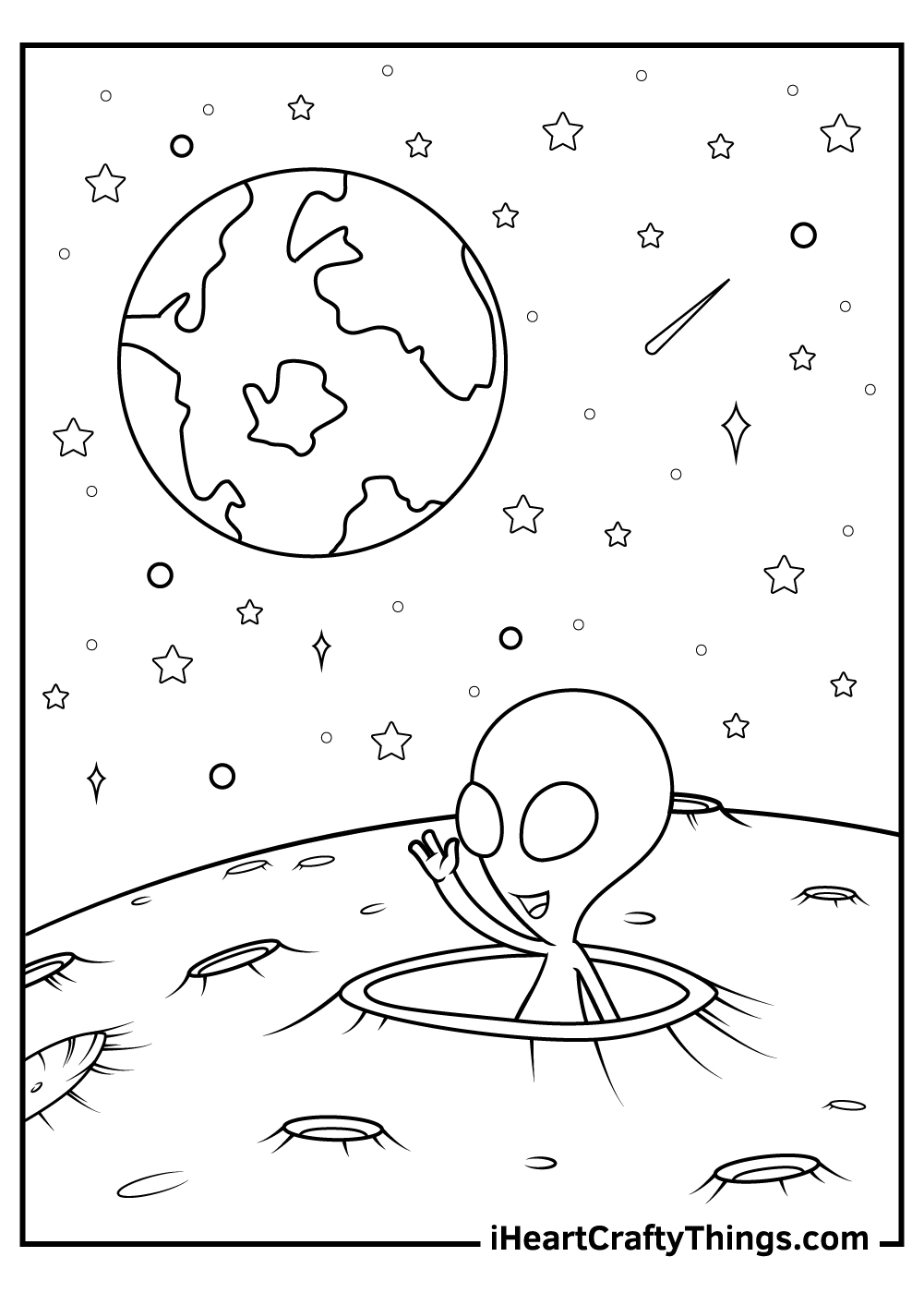 Alien Coloring Pages 15 Free Printable Sheets For Kids