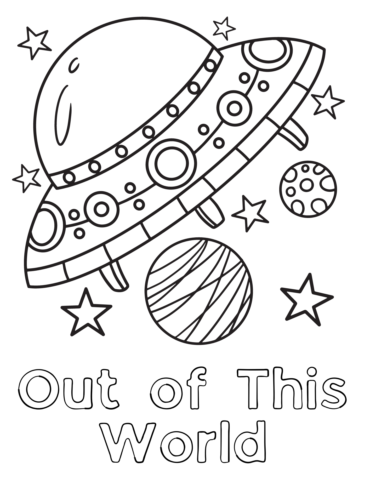 Alien Coloring Pages Two Kids And A Coupon