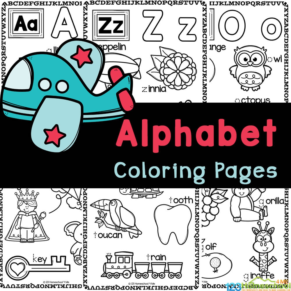 Alphabet Adventures Fun And Free Printable ABC Coloring Sheets 