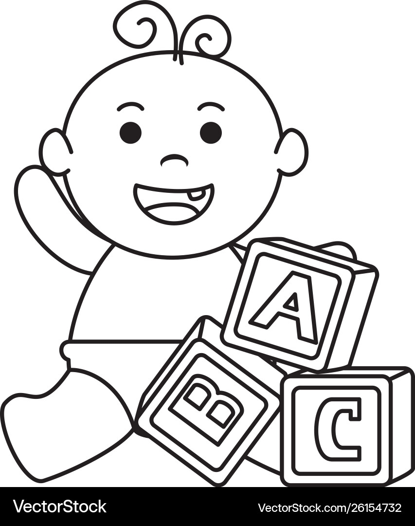 Baby Blocks Coloring Pages Baby Blocks Coloring Pages