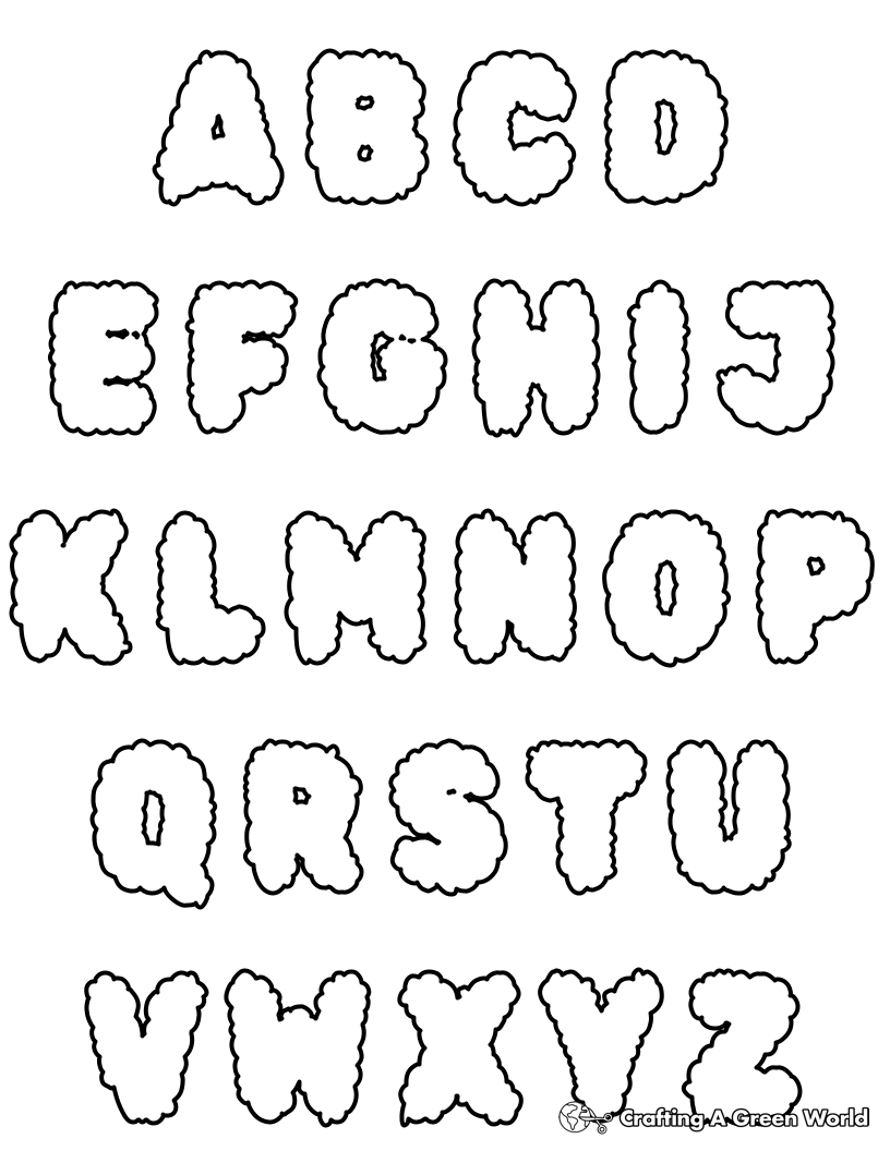Alphabet Coloring Pages Free Printable 