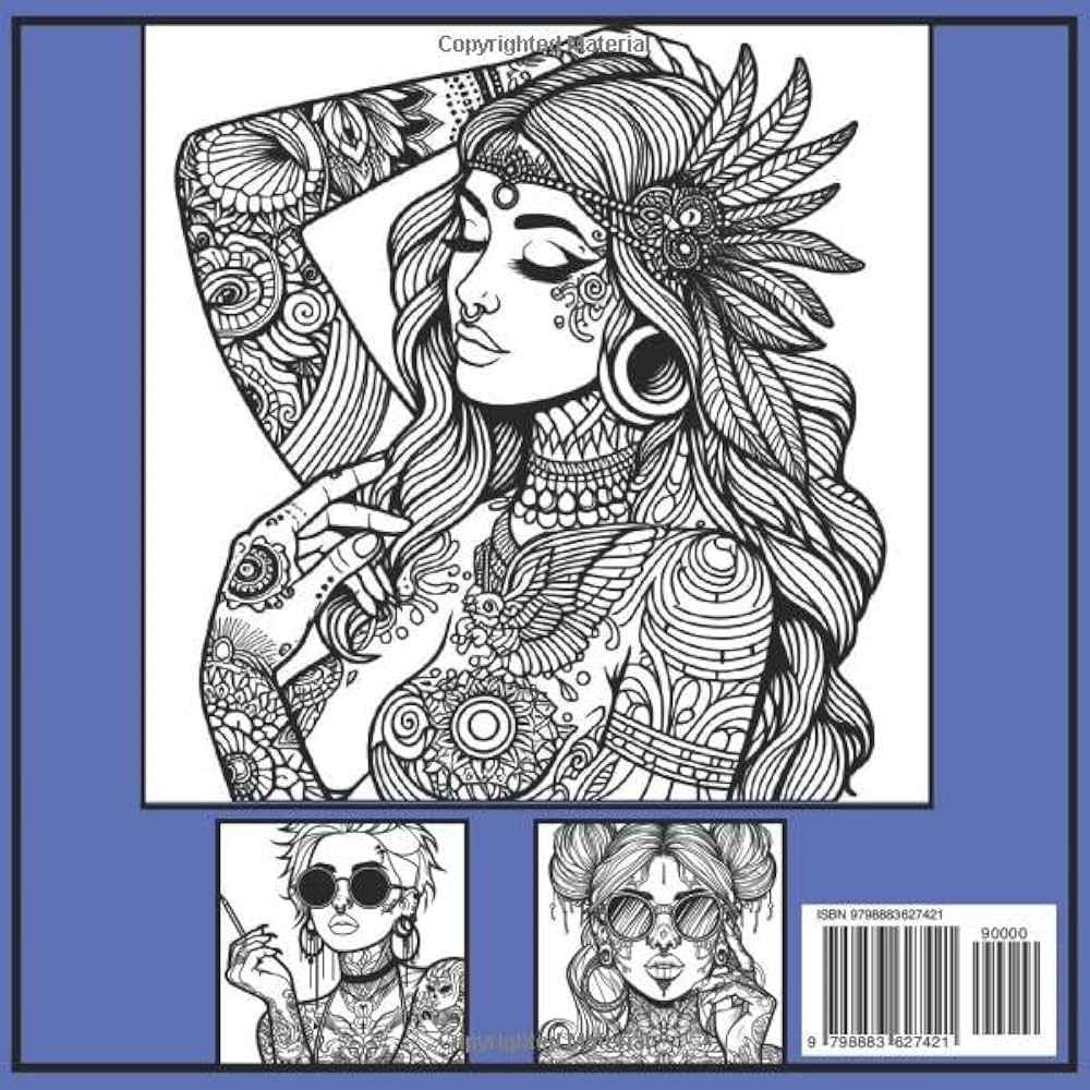 Amazon 69 POWERFUL REBEL WOMEN ADULT COLORING BOOK INSPIRATIONAL WOMEN COLORING PAGES STRESS RELIEF AND RELAXATION TATTOO MANDALA STONER COLORING BOOK 9798883627421 Blagoeva Gabriela Books