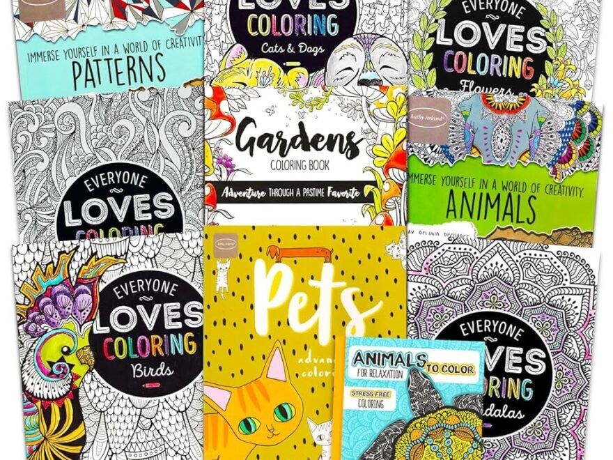 Amazon Bulk Advanced Coloring Books For Adults Teens 10 Pc Adult Coloring Book Set Relaxation Coloring Bundle With With Mandalas Quotes Meditative Designs And More 9798885112512 Bulk Coloring Books For