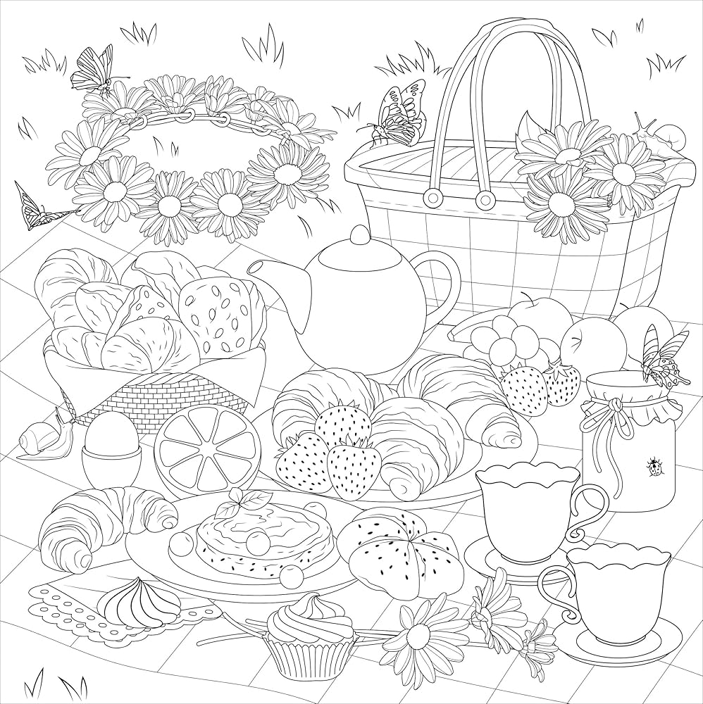 Amazon Cottagecore Adult Coloring Book 31 Stress relieving Designs Artist s Coloring Books 9781441342539 Peter Pauper Press Books