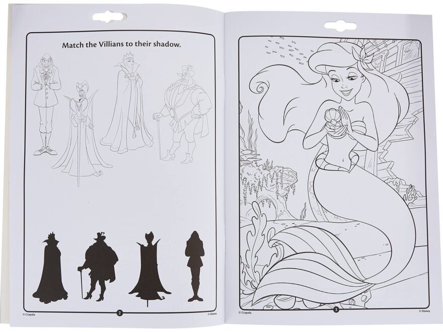 Amazon Crayola Disney Princess Color Activity Book 32 Coloring Pages 7 Mini Markers Gift For Kids Packaging May Vary Toys Games