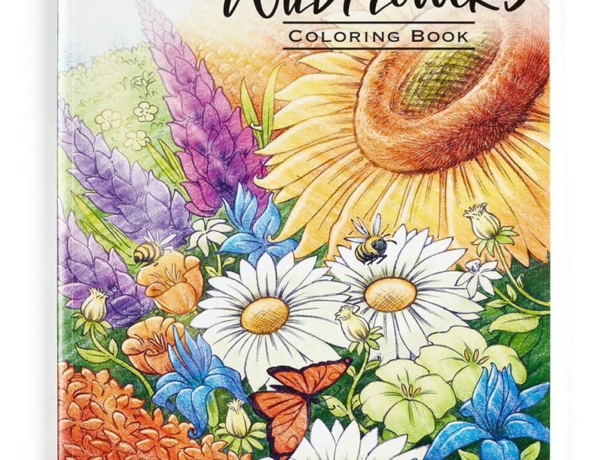 Amazon Crayola Wildflower Coloring Book 40 Pages Premium Adult Coloring Pages For Stress Relief And Relaxation Gift For Adults