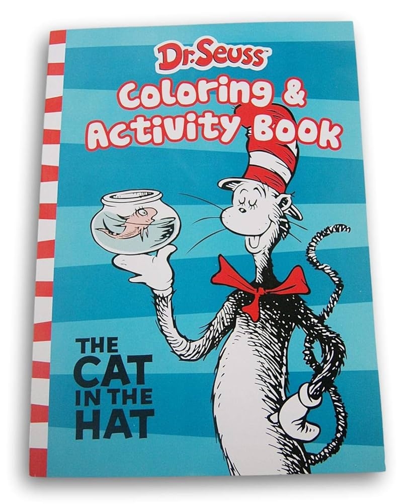 Amazon Dr Seuss Cat In The Hat Coloring And Activity Book 80 Pages Toys Games
