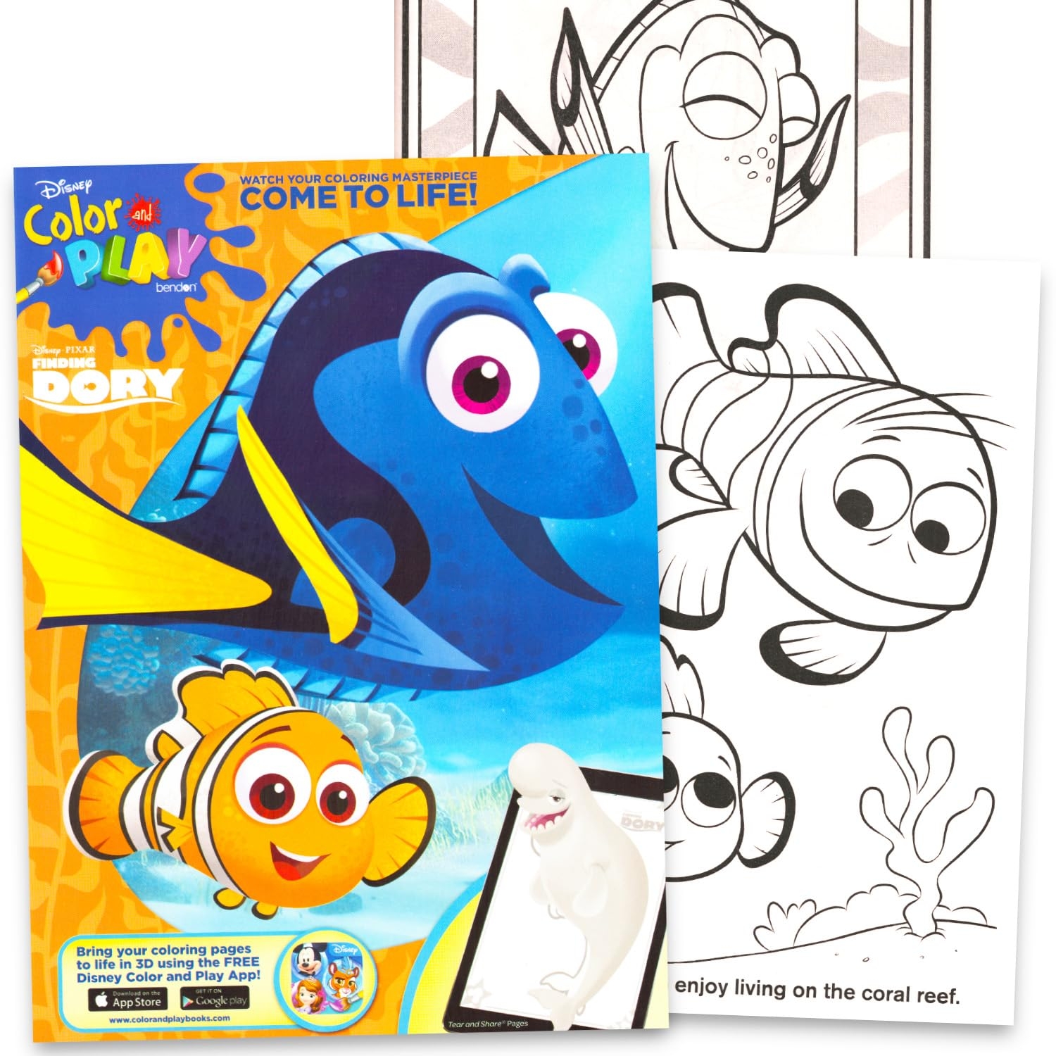 Amazon Finding Nemo Coloring Book For Kids Ages 4 8 Bundle With Disney Coloring Pages Activities Games Plus Stickers More Finding Nemo And Dory Activity Book Set For Boys Girls 