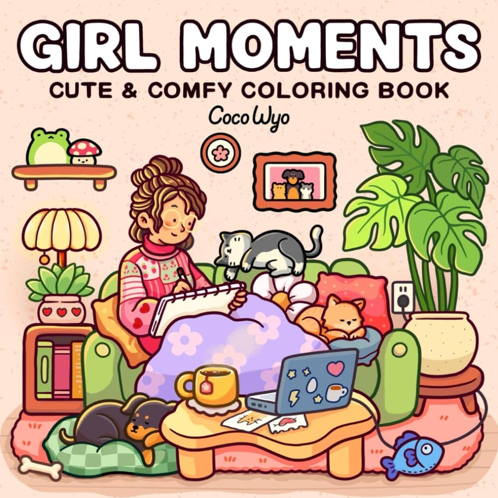 Amazon Girl Moments Coloring Book For Adults And Teens Featuring Cute Cozy Daily Activities For Relaxation Cozy Spaces Coloring 9798344507460 Wyo Coco Books Amazon Girl Moments Coloring Book For Adults And Teens Featuring Cute Cozy Daily Activities For Relaxation Cozy Spaces Coloring 9798344507460 Wyo Coco Books