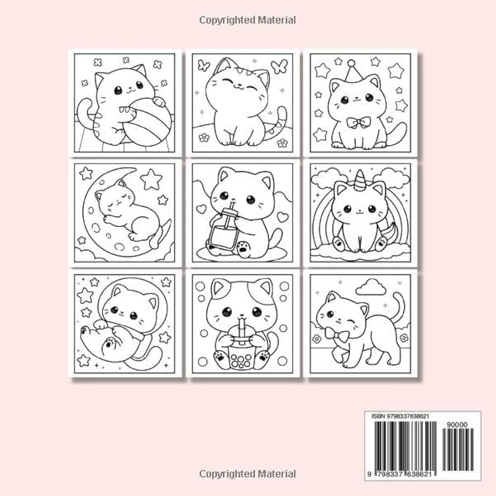 Amazon Kawaii Cats Bold And Easy Coloring Book Cute And Adorable Minimalist Cats Designs Simple Art Coloring Page For Kids And Adults 9798337638621 Leriza May Books