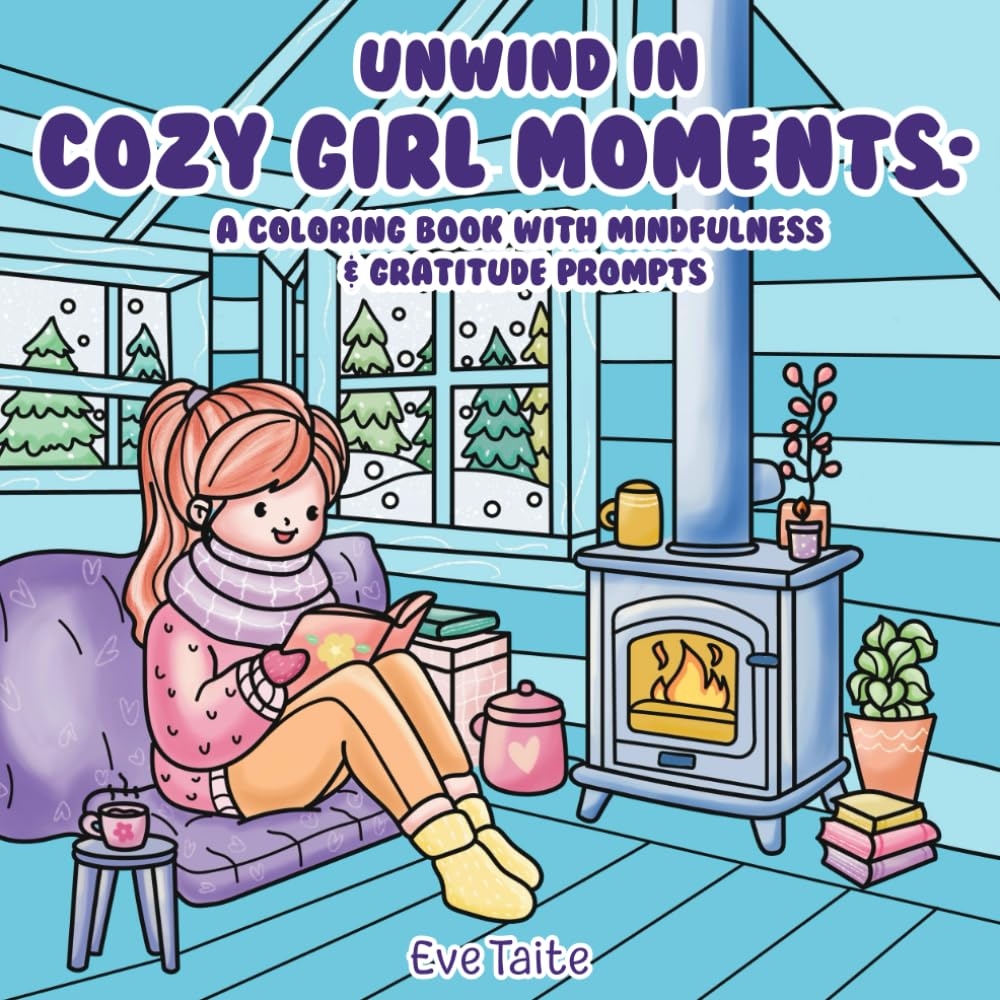 Amazon Unwind In COZY GIRL MOMENTS A Coloring Book With Mindfulness Gratitude Prompts 9798300811716 Taite Eve Books