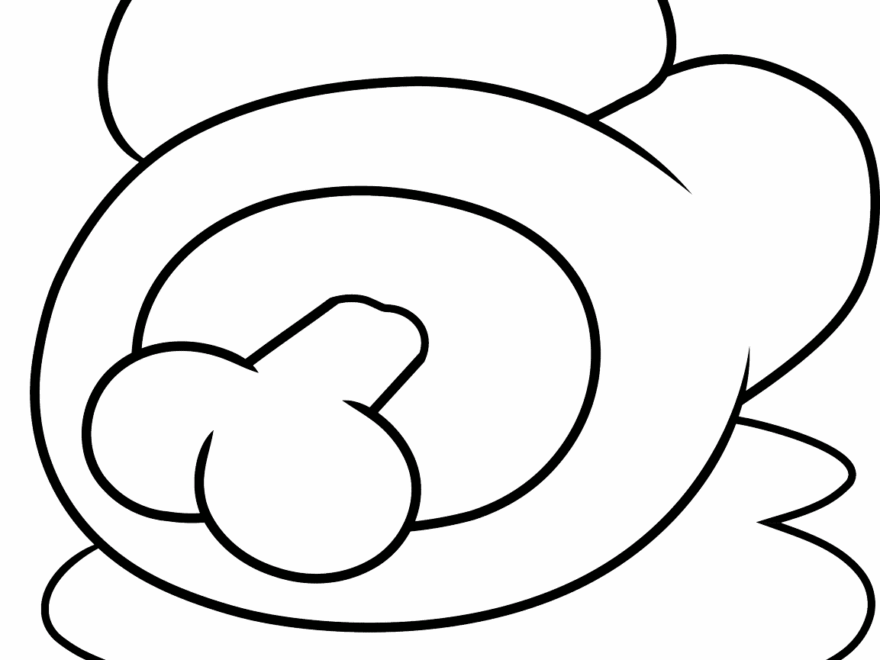 Among Us Dead Body Coloring Page Easy Drawing Guides