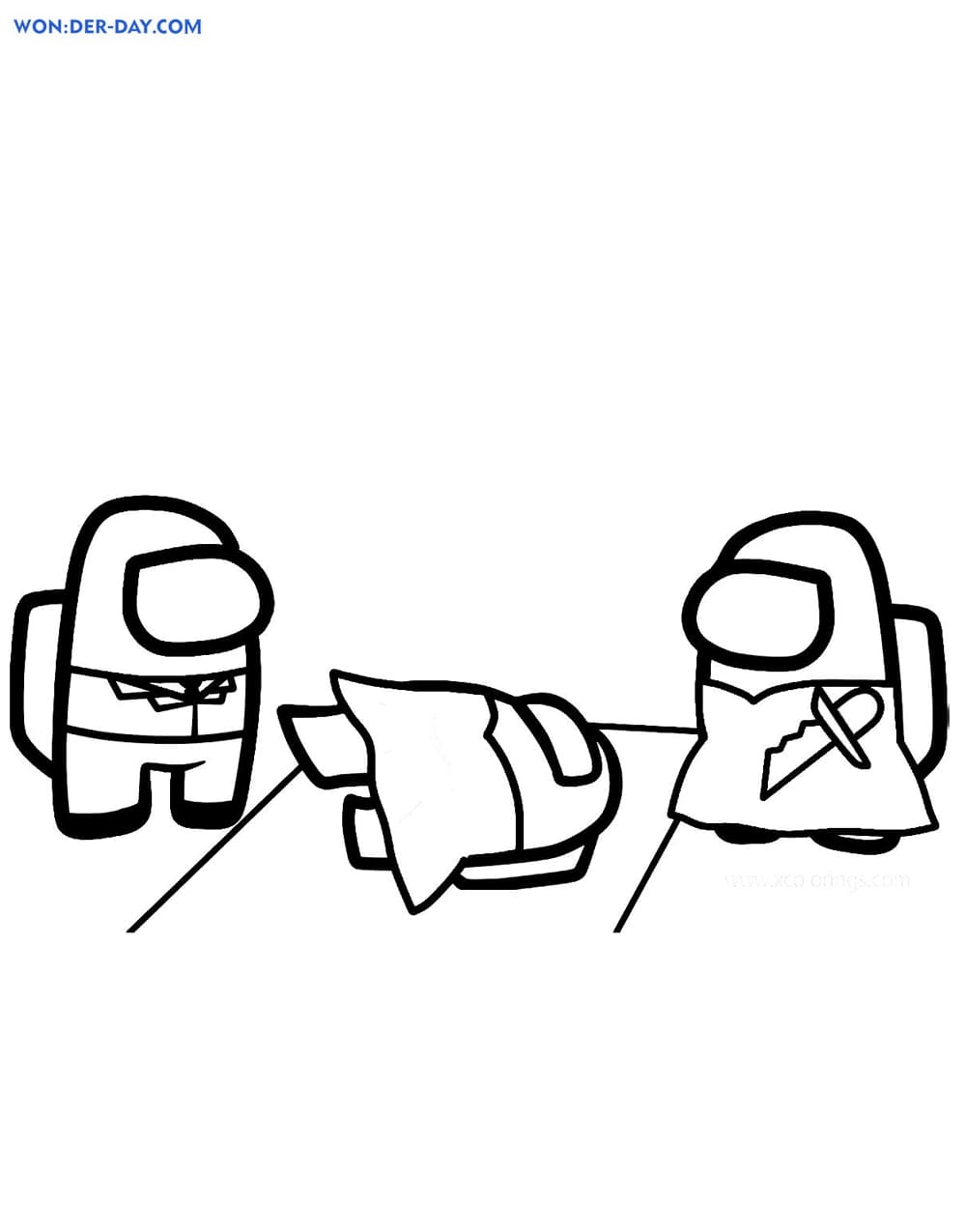 Among Us Impostor Coloring Pages Printable Coloring Pages