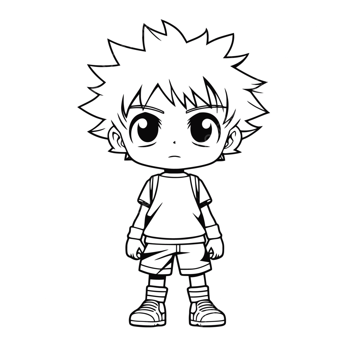 Anime Coloring Pages For Boys