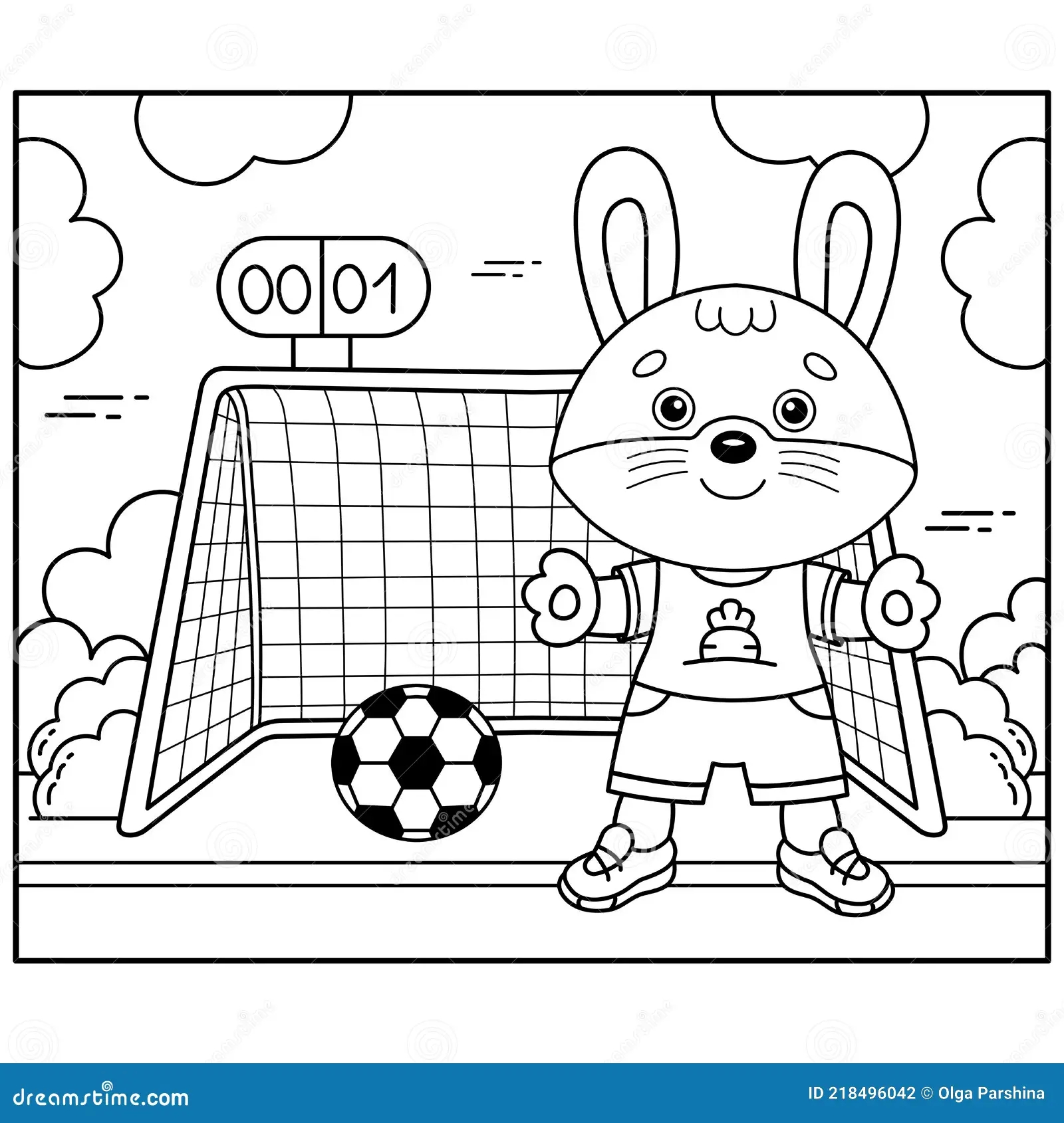 Animal Playing Sports Coloring Page Stock Illustrations 22 Animal Playing Sports Coloring Page Stock Illustrations Vectors Clipart Dreamstime