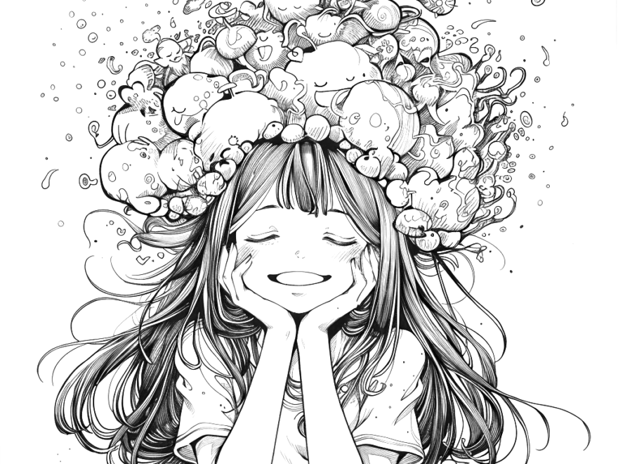 Anime Girl Full Body Coloring Pages Free Printable