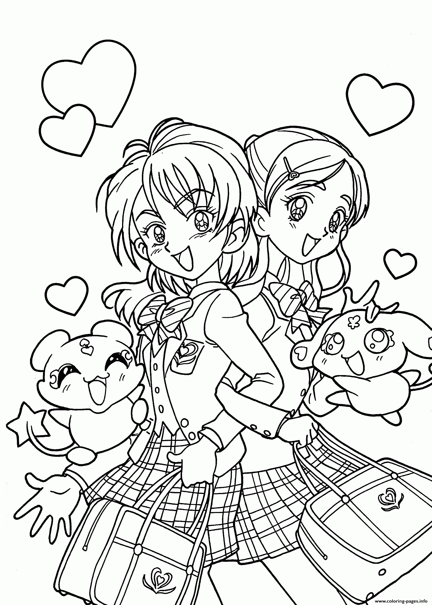 Anime Coloring Pages To Color
