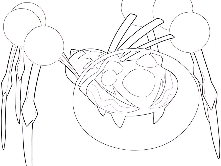 Araquanid totem Pok mon Coloring Page