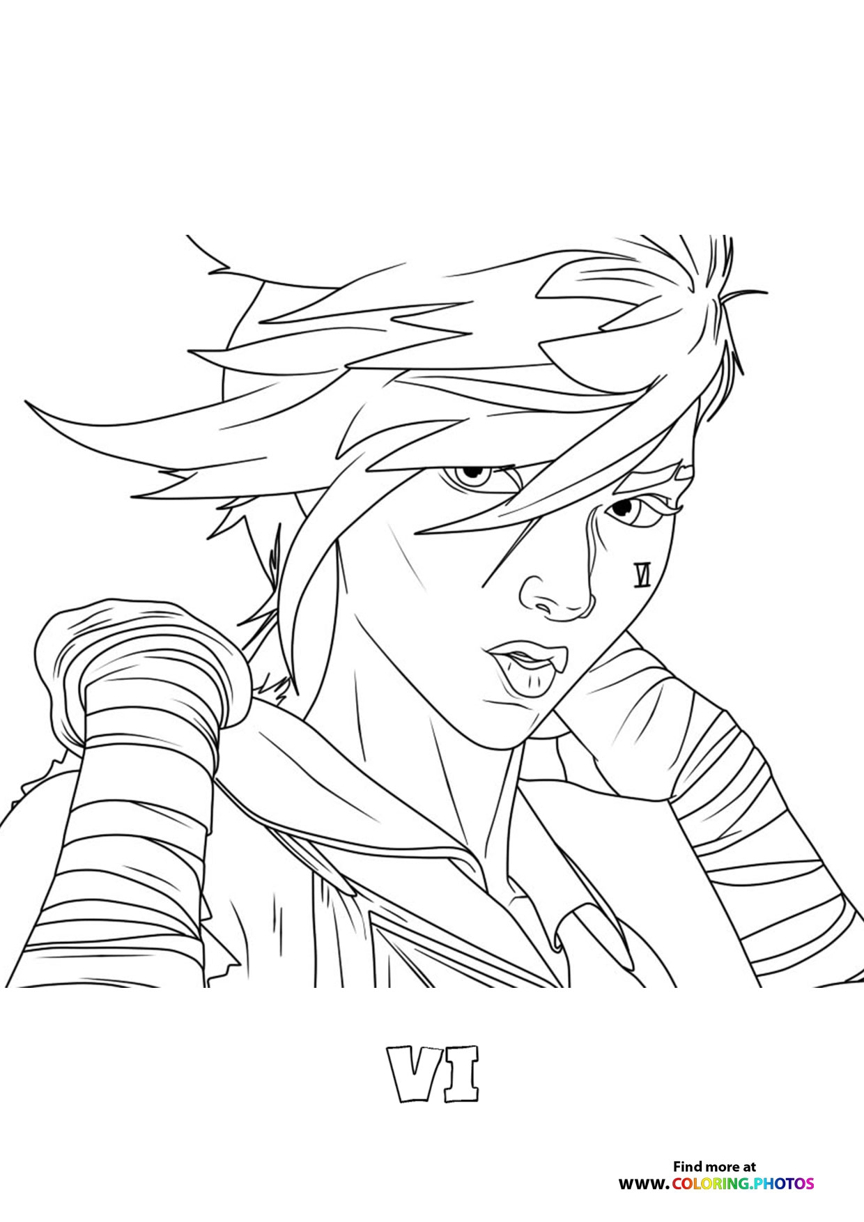 Arcane Vi Coloring Pages For Kids