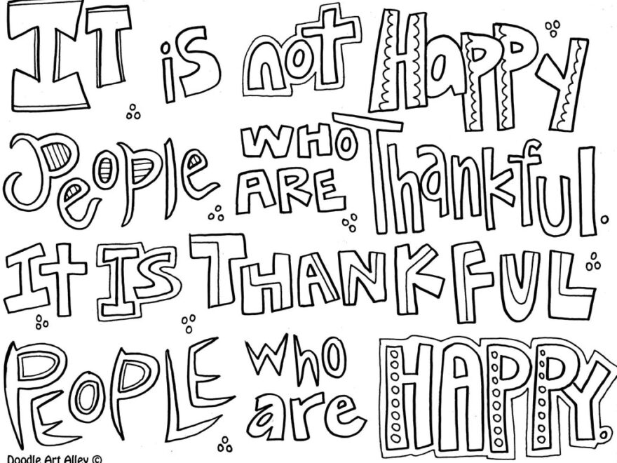 Attitude Quote Coloring Pages DOODLE ART ALLEY