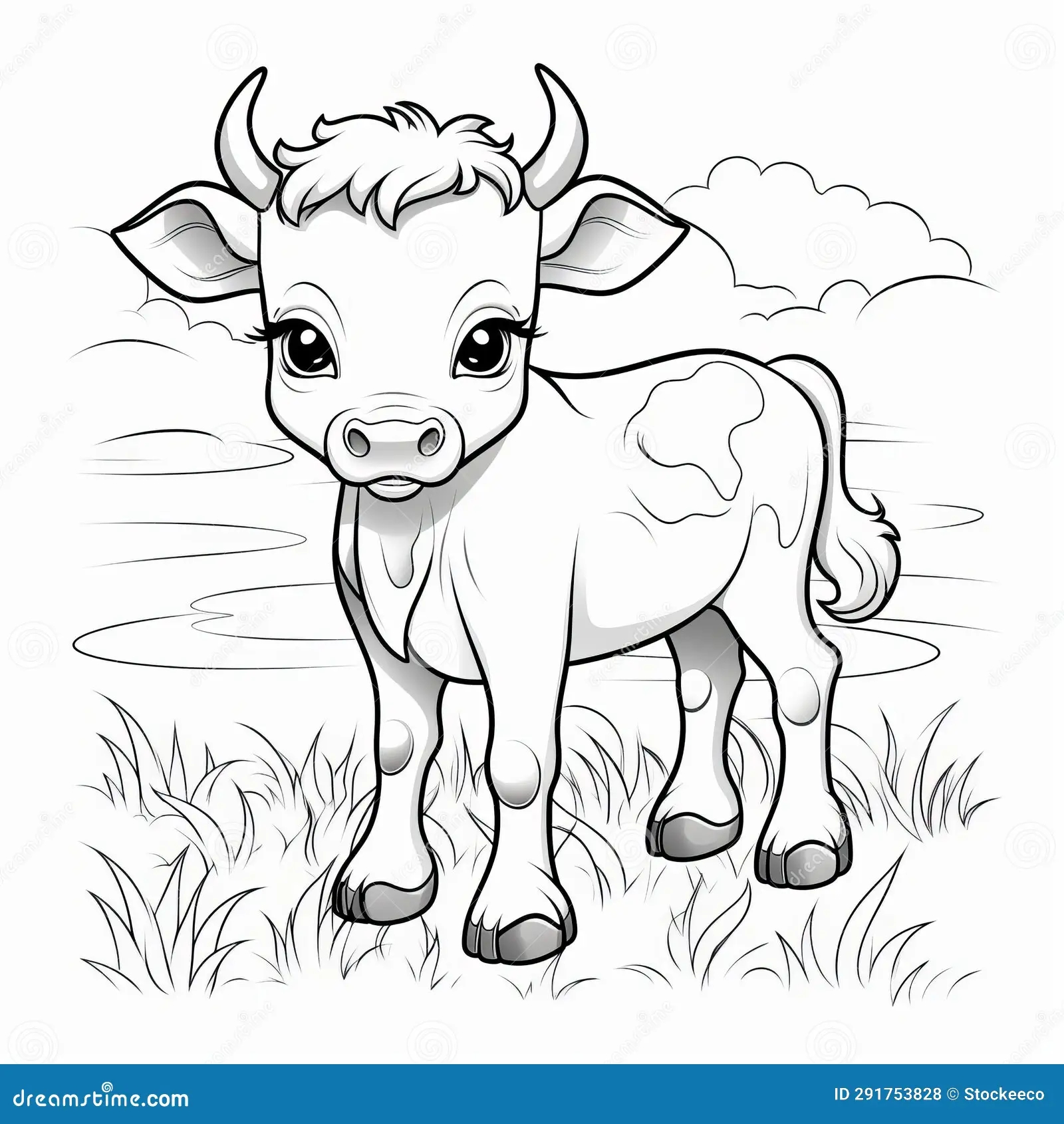 Baby Cow Coloring Pages Stock Illustrations 64 Baby Cow Coloring Pages Stock Illustrations Vectors Clipart Dreamstime