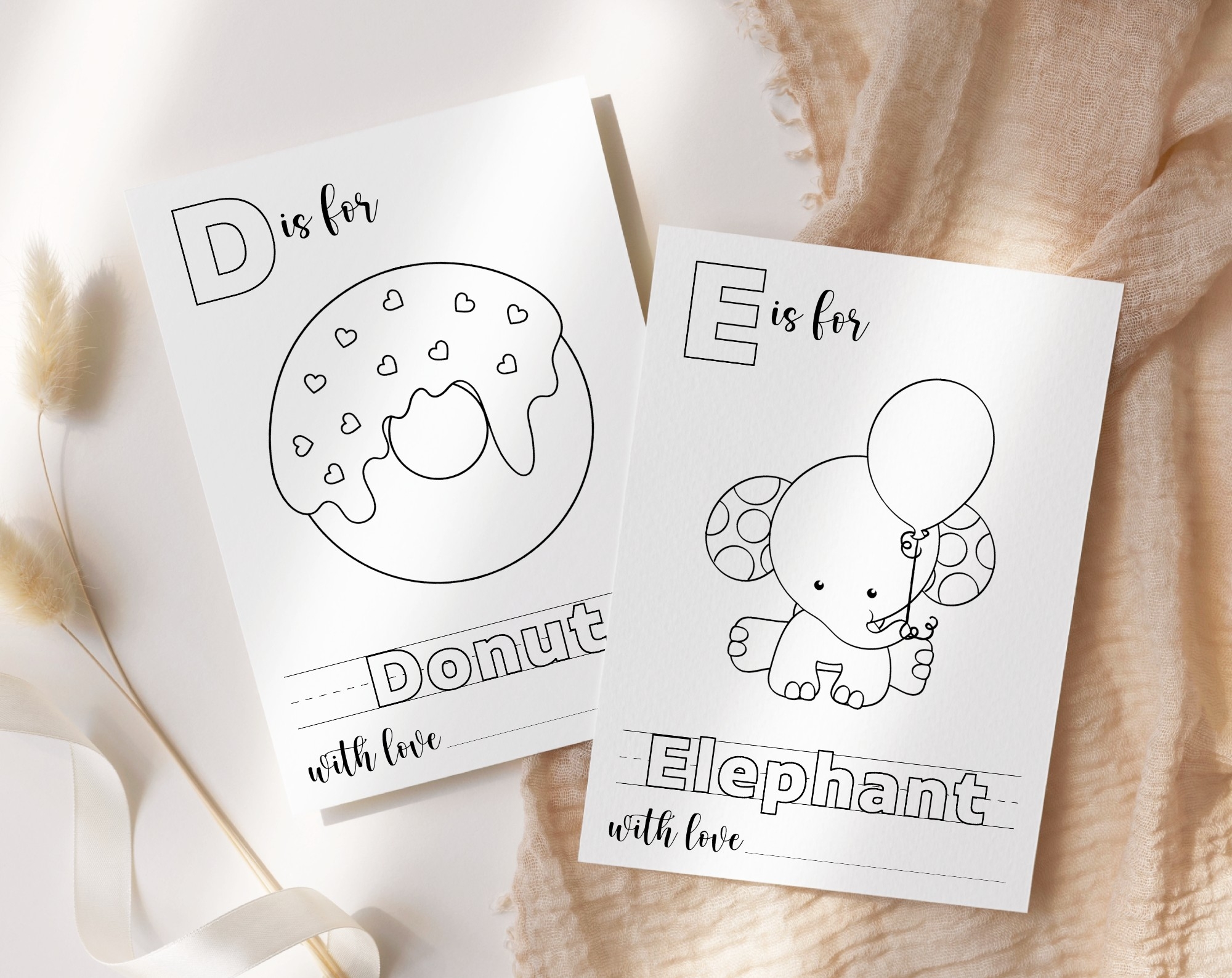 Alphabet Book Coloring Pages